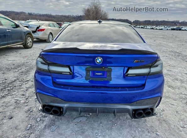 WBSJF0C58KB284892 2019 BMW M5 Blue Հետևի տեսք