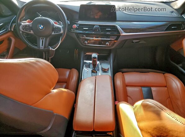 WBSJF0C59JB282308 2018 BMW M5 Blue Dashboard view