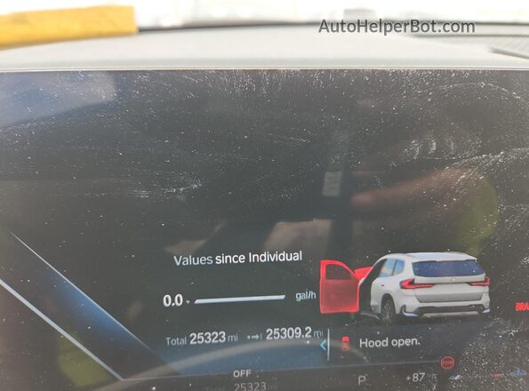 WBX73EF0XP5Y07152 2023 BMW X1 Белый Вид щитка приборов