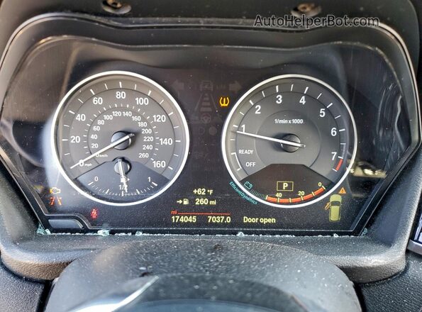 WBXHT3C30GP881823 2016 BMW X1 Black Vista del cuadro de instrumentos