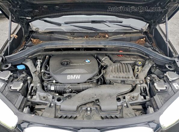 WBXHT3C56K3H34099 2019 BMW X1 Black Вид підкапотного простору