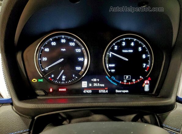 WBXJG9C00M5T80419 2021 BMW X1 White 