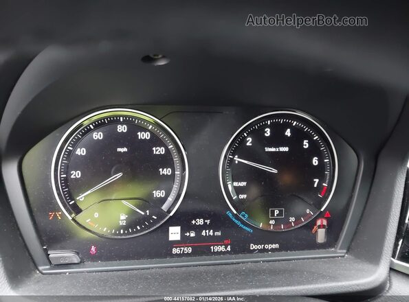 WBXJG9C06L5P79527 2020 BMW X1 Silver უკანა სავარძლების ხედი