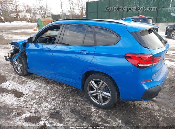 WBXJG9C06M5T32097 2021 BMW X1 Blue Հետևի ձախ