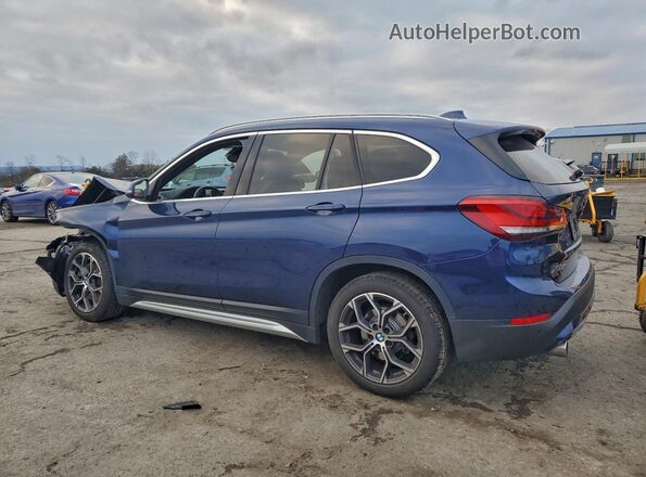 WBXJG9C09L5P77755 2020 BMW X1 Синий Задняя левая четверть