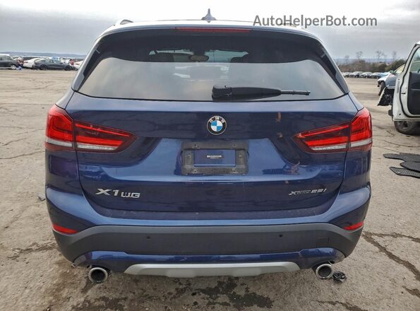 WBXJG9C09L5P77755 2020 BMW X1 Синий Вид сзади
