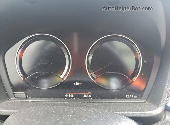 WBXJG9C0XM5T06134 2021 BMW X1 White Instrument cluster view