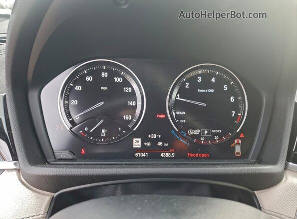 WBXYH9C01L5P59178 2020 BMW X2 Silver Widok zestawu wskaźników