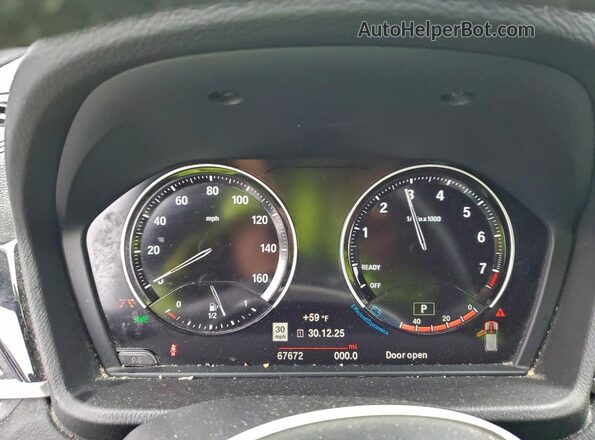 WBXYJ3C50KEP77019 2019 BMW X2 Black ხელსაწყოთა პანელის ხედი