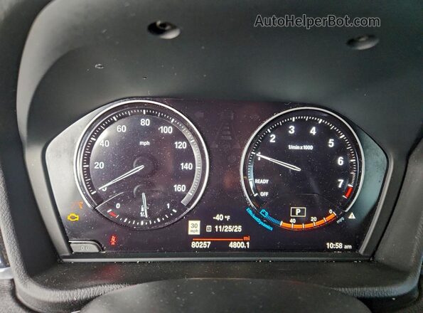 WBXYJ3C59KEP77312 2019 BMW X2 White Vista del cuadro de instrumentos