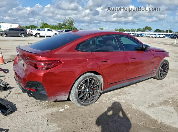 WBY23HD03SFU17085 2025 BMW I4 Красный Задняя правая четверть