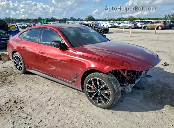 WBY23HD03SFU17085 2025 BMW I4 Красный Передняя правая четверть
