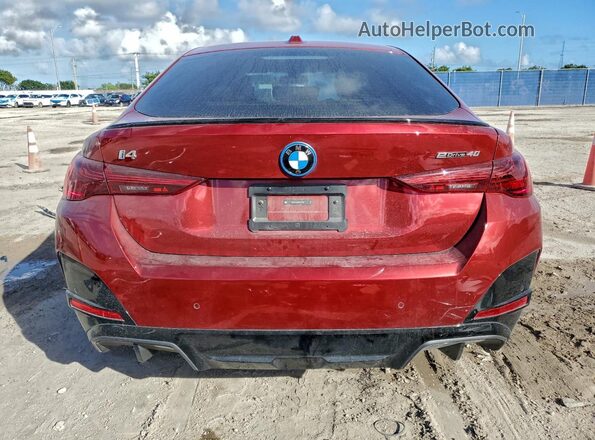 WBY23HD03SFU17085 2025 BMW I4 Красный Вид сзади