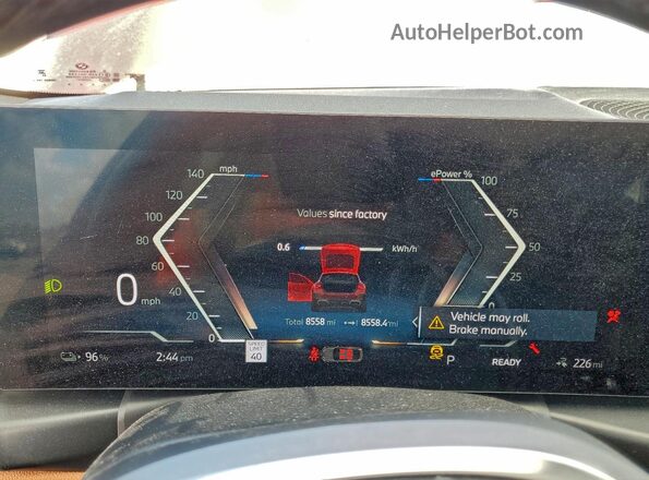WBY23HD03SFU17085 2025 BMW I4 Красный Вид щитка приборов