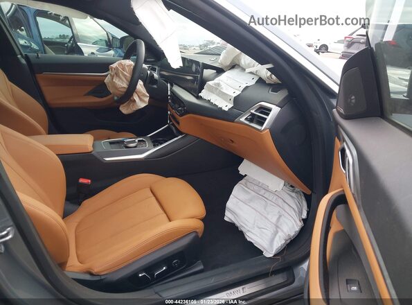 WBY23HD09SFU19276 2025 BMW I4 Gray Widok wnętrza z przodu