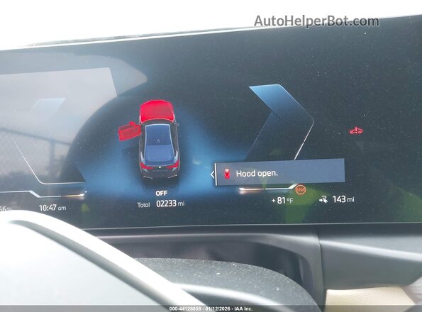 WBY23HD09SFV69307 2025 BMW I4 Black Vista de los asientos traseros
