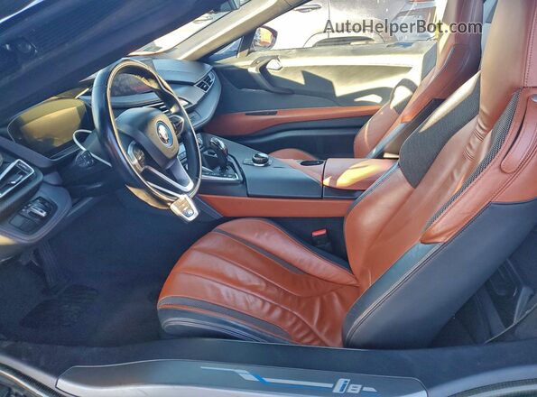 WBY2Z6C55KVB83072 2019 BMW I8 Orange Widok wnętrza z przodu