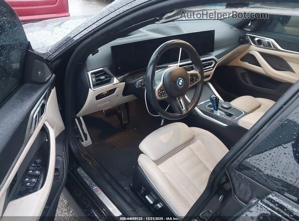 WBY33AW00NFN13317 2022 BMW I4 Black Widok wnętrza z przodu