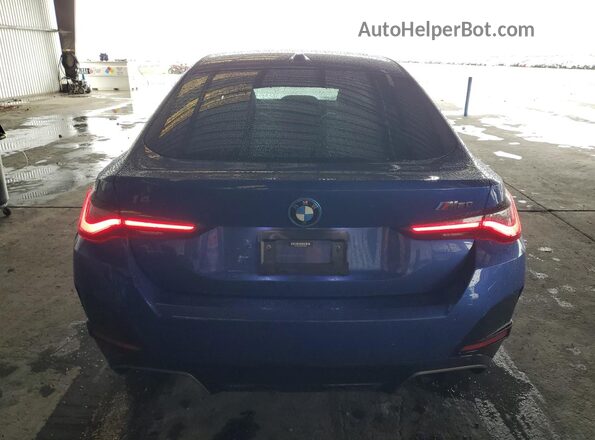 WBY33AW09NFM16553 2022 BMW I4 Blue უკანა ხედი