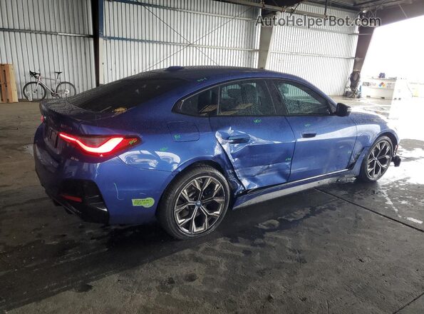 WBY33AW09NFM16553 2022 BMW I4 Blue უკანა მარჯვენა