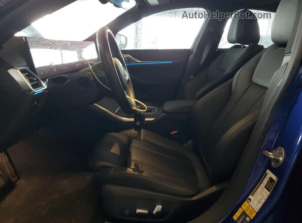 WBY33AW09NFM16553 2022 BMW I4 Blue წინა სალონის ხედი