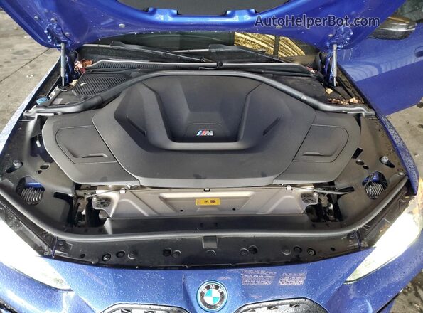 WBY33AW09NFM16553 2022 BMW I4 Blue უკანა სალონის ხედი