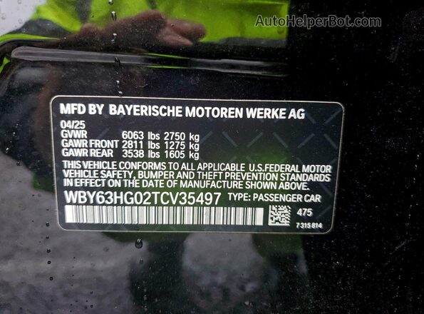 WBY63HG02TCV35497 2026 BMW OTHER Черный Вид подкапотного пространства