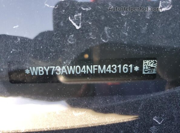 WBY73AW04NFM43161 2022 BMW I4 Gray Engine compartment view