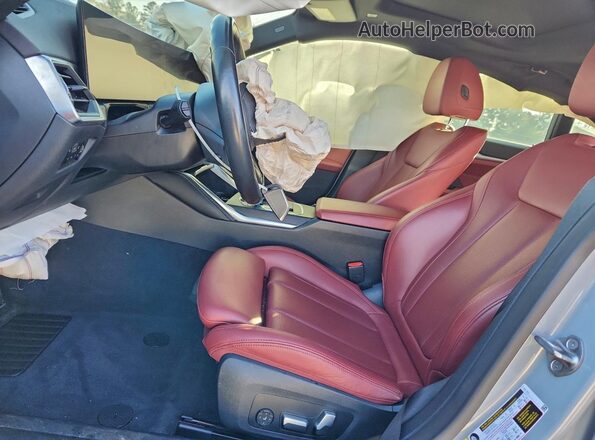 WBY73AW05NFM60857 2022 BMW I4 Gray Вид салону спереду