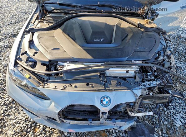 WBY73AW05NFM60857 2022 BMW I4 Gray Вид задньої частини салону