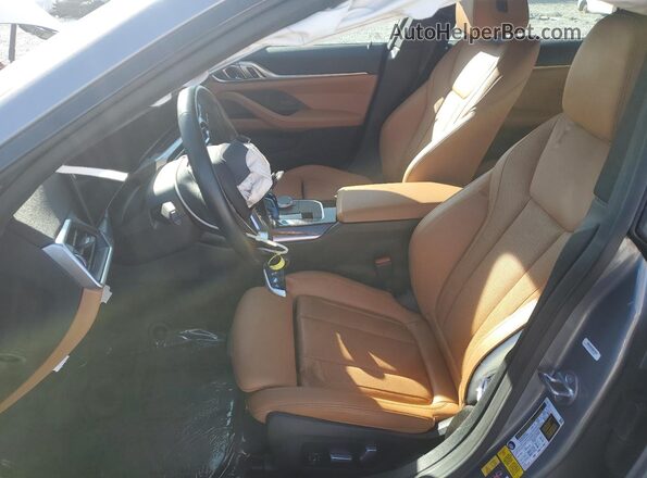 WBY73AW0XNFM61440 2022 BMW I4 Gray Front interior view