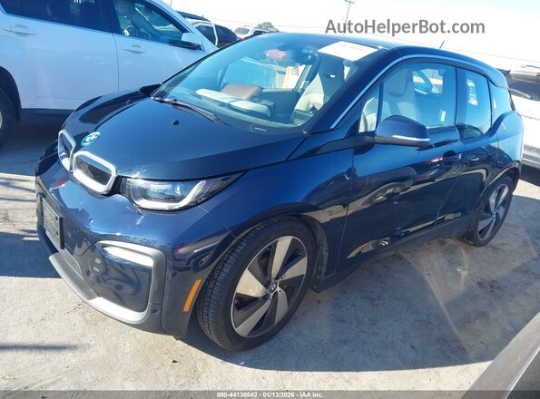 WBY8P4C02L7G86153 2020 BMW I3 Blue Առջևի ձախ երեք քառորդ տեսարան