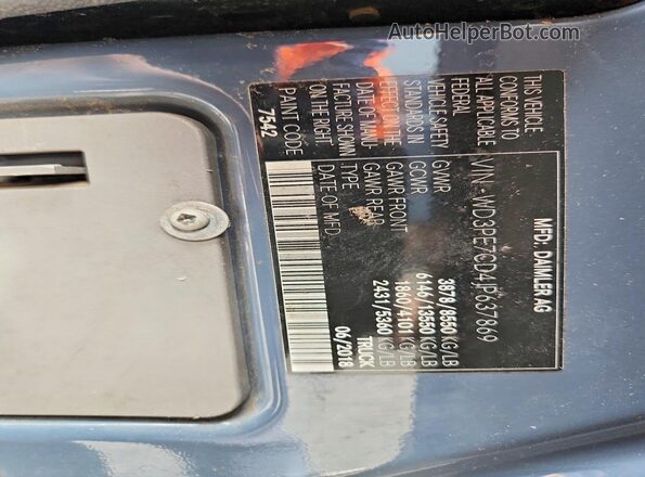 WD3PE7CD4JP637869 2018 MERCEDES-BENZ SPRINTER Blue 