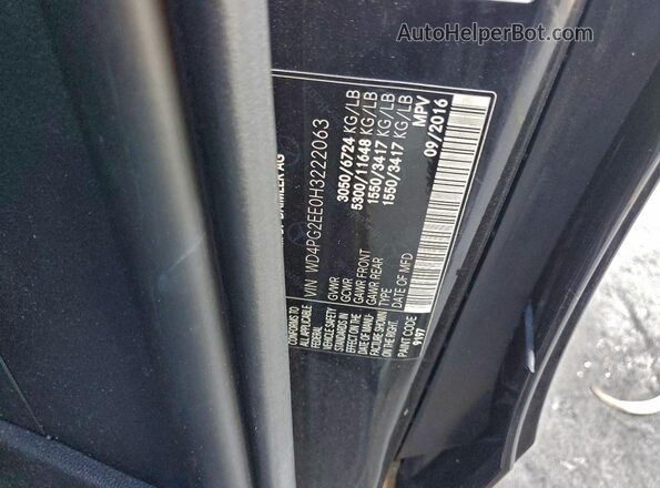 WD4PG2EE0H3222063 2017 MERCEDES-BENZ METRIS Black Widok komory silnika