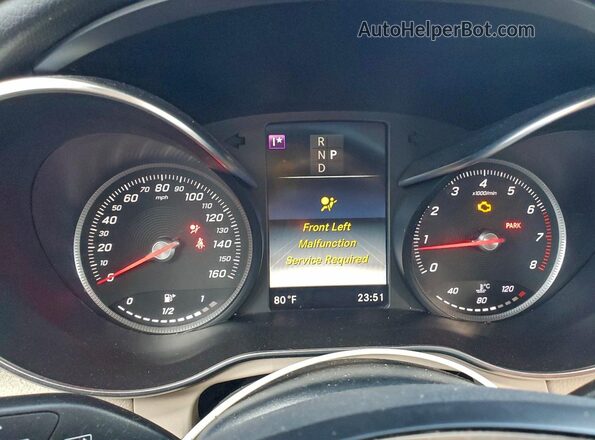 WDC0G4JB2GF096346 2016 MERCEDES-BENZ GLC-CLASS White Vista del cuadro de instrumentos