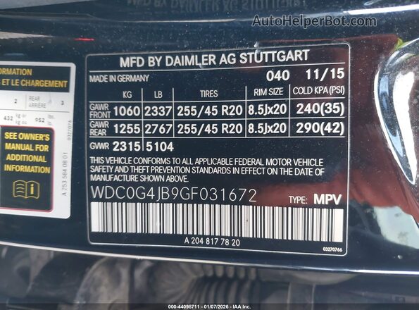 WDC0G4JB9GF031672 2016 MERCEDES-BENZ GLC 300 Black ძრავის განყოფილების ხედი