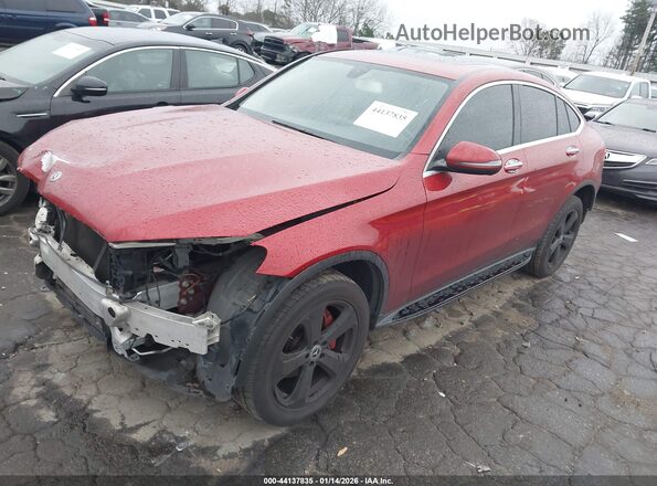 WDC0J4KB0JF326604 2018 MERCEDES-BENZ GLC 300 COUPE Red Przód lewy