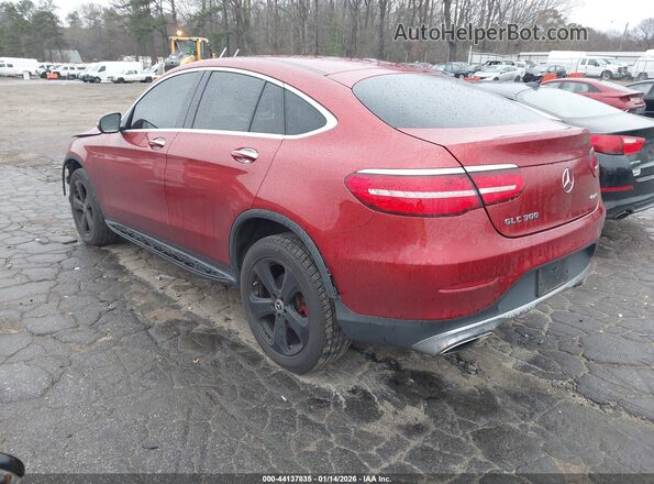 WDC0J4KB0JF326604 2018 MERCEDES-BENZ GLC 300 COUPE Red Tył lewy