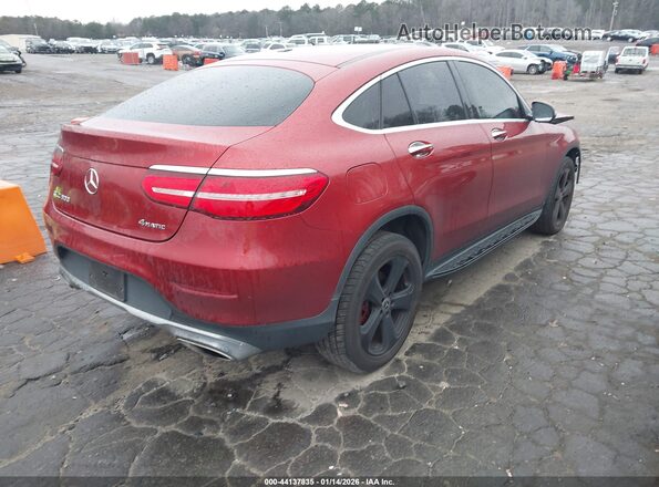 WDC0J4KB0JF326604 2018 MERCEDES-BENZ GLC 300 COUPE Red Tył prawy