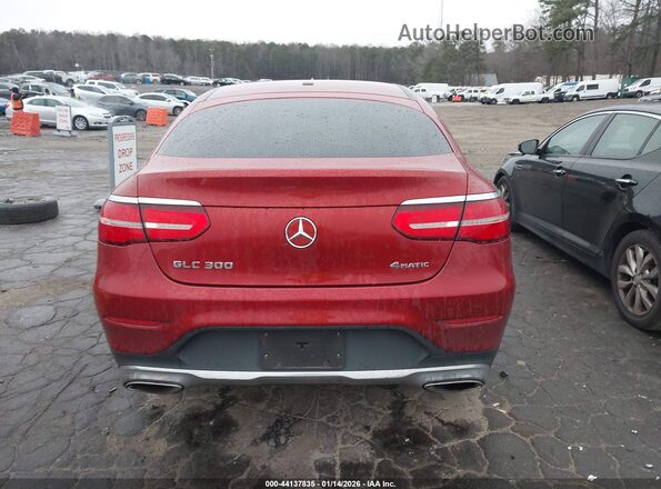 WDC0J4KB0JF326604 2018 MERCEDES-BENZ GLC 300 COUPE Red 
