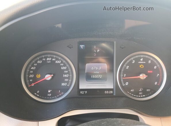 WDC0J4KB7HF187808 2017 MERCEDES-BENZ GLC-CLASS Черный Вид щитка приборов