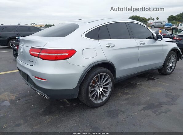 WDC0J4KB9KF542081 2019 MERCEDES-BENZ GLC 300 COUPE Silver Trasero derecho