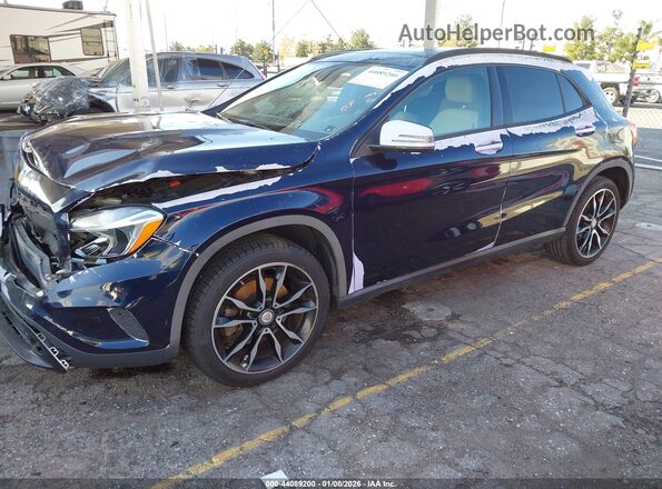 WDCTG4EB7HJ351305 2017 MERCEDES-BENZ GLA 250 Blue Передня ліва чверть