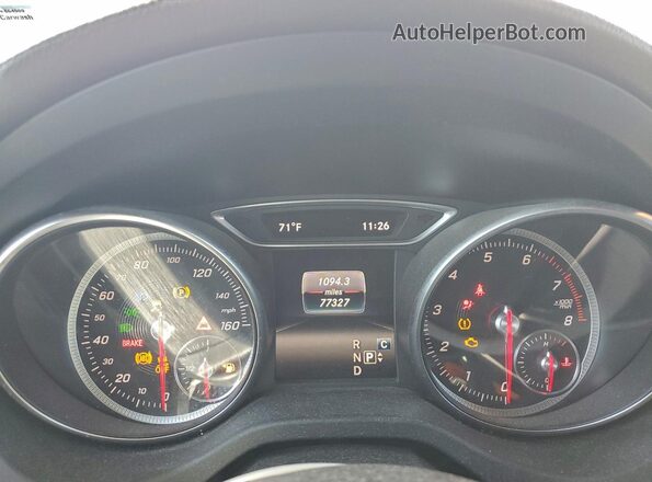 WDCTG4EB9JJ469197 2018 MERCEDES-BENZ GLA Gray Instrument cluster view