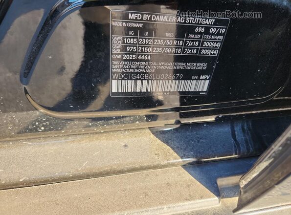 WDCTG4GB6LU026679 2020 MERCEDES-BENZ GLA Black 