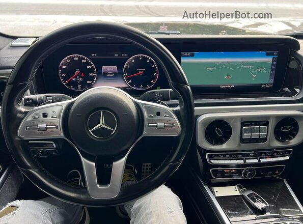 WDCYC6BJ0KX301360 2019 MERCEDES-BENZ G-CLASS Black წინა სალონის ხედი