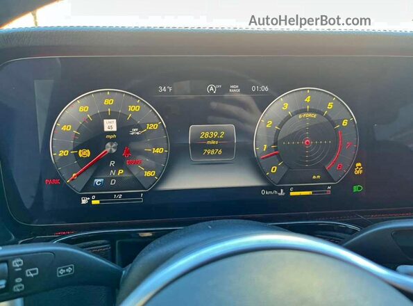 WDCYC6BJ8KX324935 2019 MERCEDES-BENZ G-CLASS White Instrument cluster view