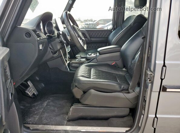 WDCYC7DH5JX290841 2018 MERCEDES-BENZ G-CLASS Gray Widok wnętrza z przodu