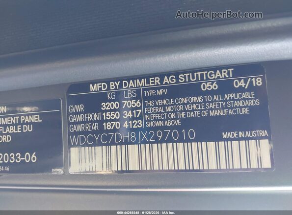 WDCYC7DH8JX297010 2018 MERCEDES-BENZ AMG G 63 Black Vista del compartimento del motor