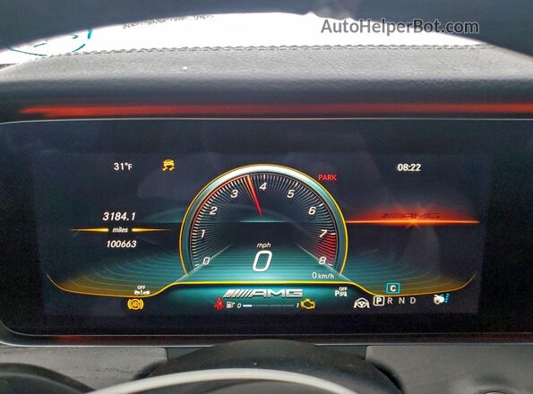 WDD7X8JBXKA001801 2019 MERCEDES-BENZ AMG Black Instrument cluster view